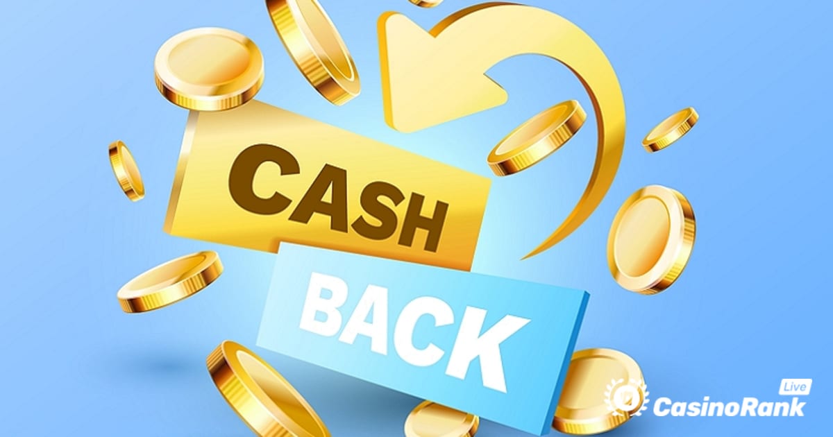 Kërkoni deri në 200 € Live Cashback Weekly në Slotspalace